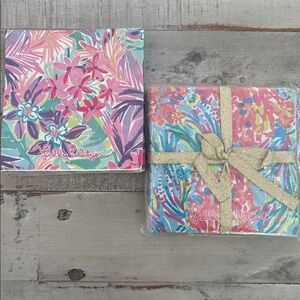 Lilly Pulitzer Fan Sea Pants & It Was All A Dream Beverage Napkins